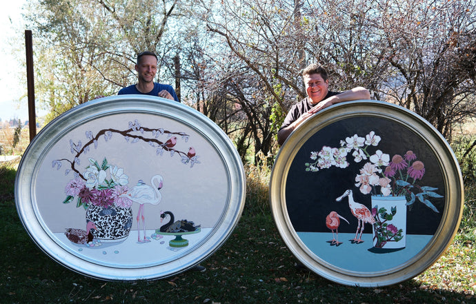 solo show at park city fine art: "petals, feathers & fields"