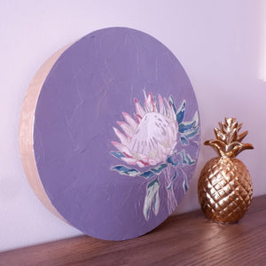 protea painting violet