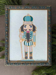 small christmas nutcracker oil painting contemporary art