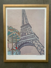 "dansez-vous" - pink eiffel tower ART PRINT