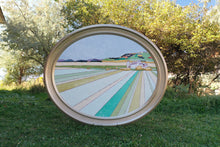 "early autumn" 48x60" oval original oil park city barn