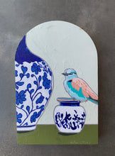 perdoname  9.5x6" arch original oil chinoisery vase european roller