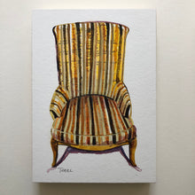 jennie traill schaeffer - “lemon striped seat” (5” x 7”)
