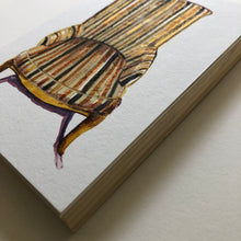 jennie traill schaeffer - “lemon striped seat” (5” x 7”)