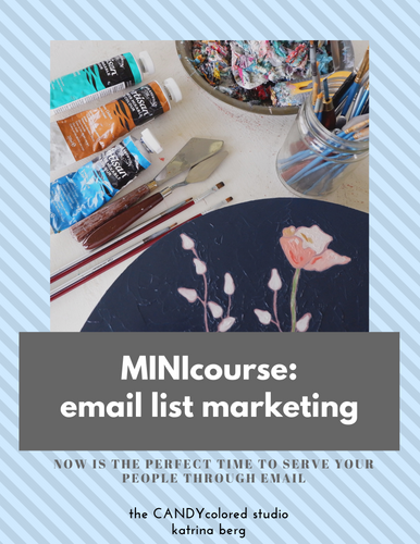 MINI course: email list marketing for artists