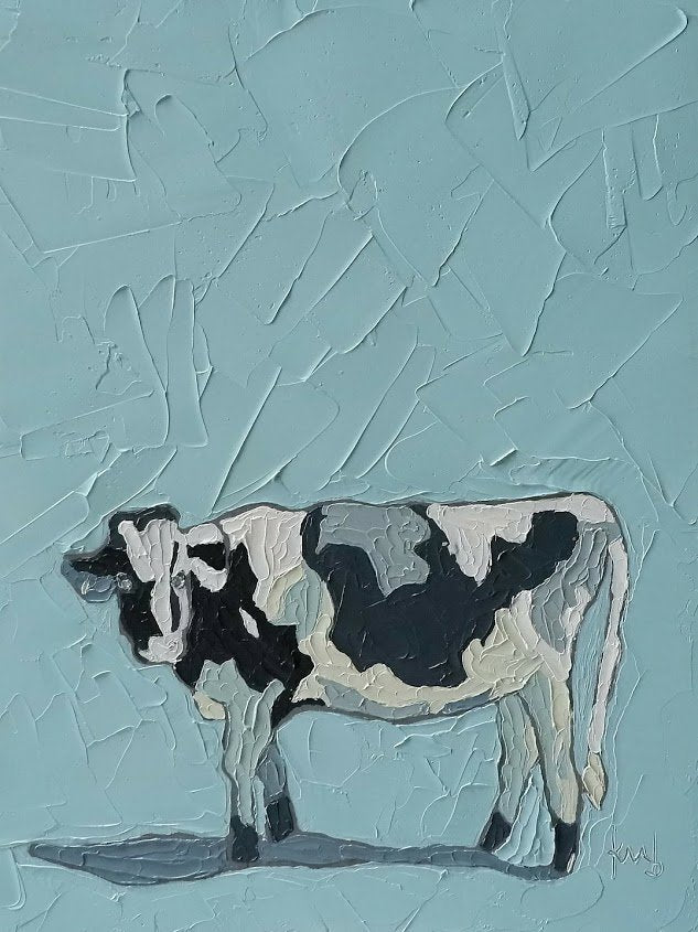 aqua milk cow