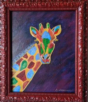 annie isaacson - “gentle giraffe” (8 x 10”)