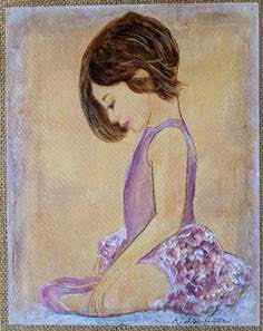 annie isaacson - “practicing posture” (8 x 10”)