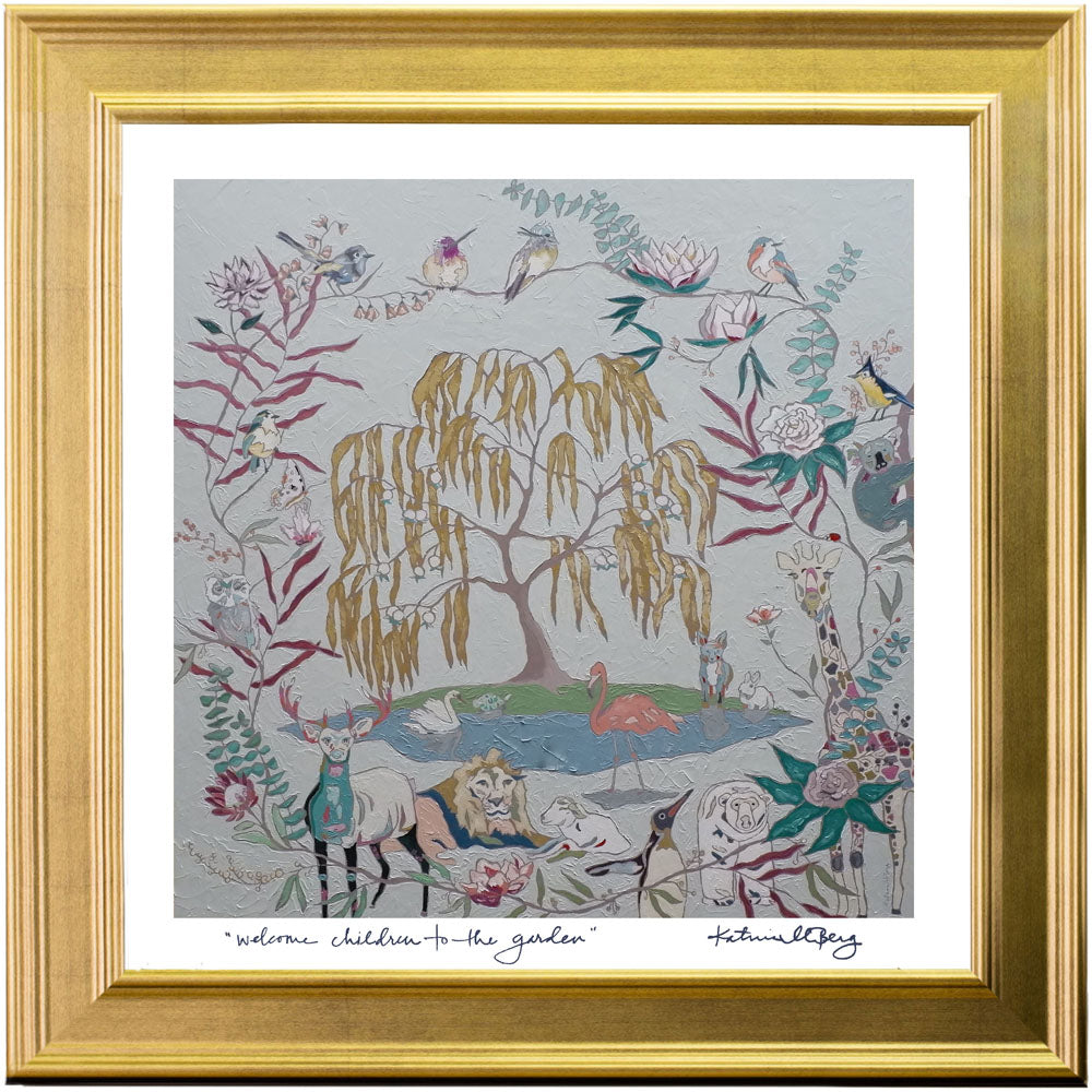 welcome children to the garden PRINT