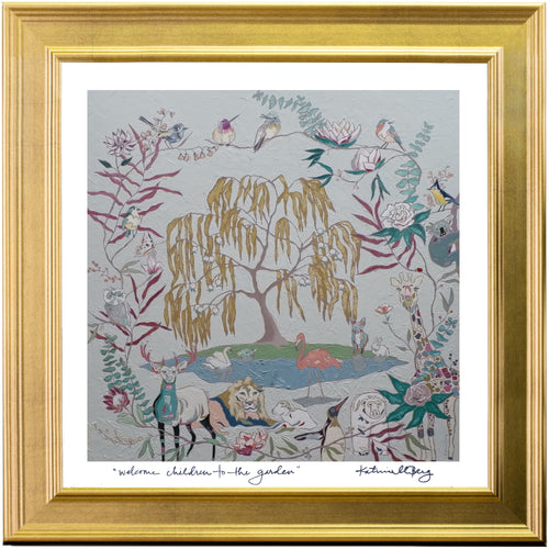 Framed Print of Welcome Children to the Garden [Heavenly Mother and the Tree of Life] (21